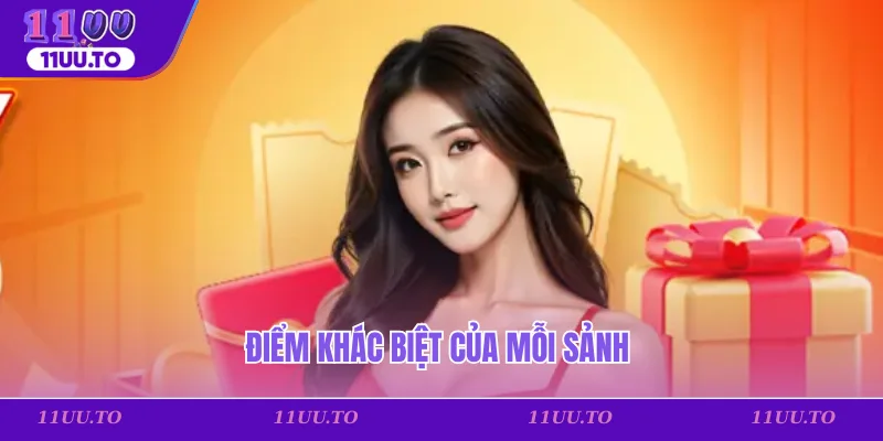 Điểm khác biệt của mỗi sảnh