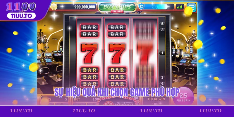 Sự hiệu quả khi chọn game phù hợp