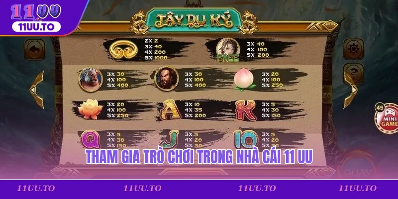Tham gia trò chơi trong nhà cái 11uu